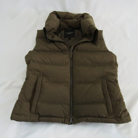 TALBOTS Women's Size XS, Brown, Polyester, Duck Down Filled Puffer Vest - Picture 3 of 6